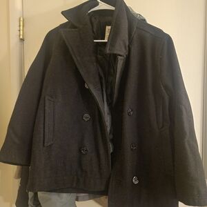 Old Navy Women's Black Peacoat